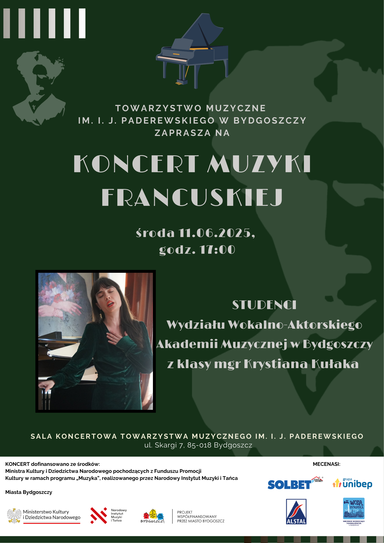 Plakat KONCERT MUZYKI FRANCUSKIEJ