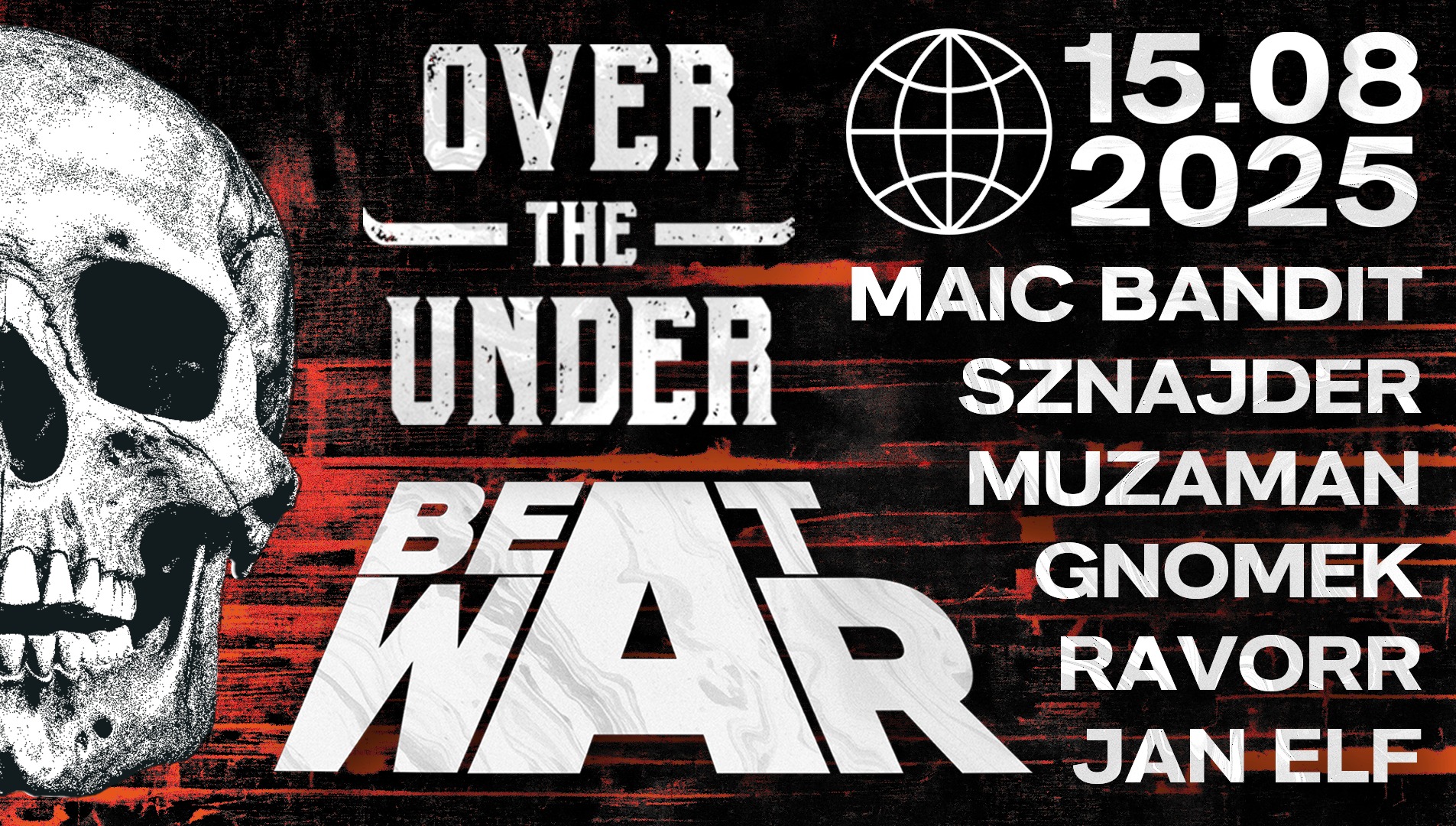 Plakat Beat War Bydgoszcz 2025 | 15.08 | LIVE ACT | DRUM&BASS | BEATBOX | HIP-HOP