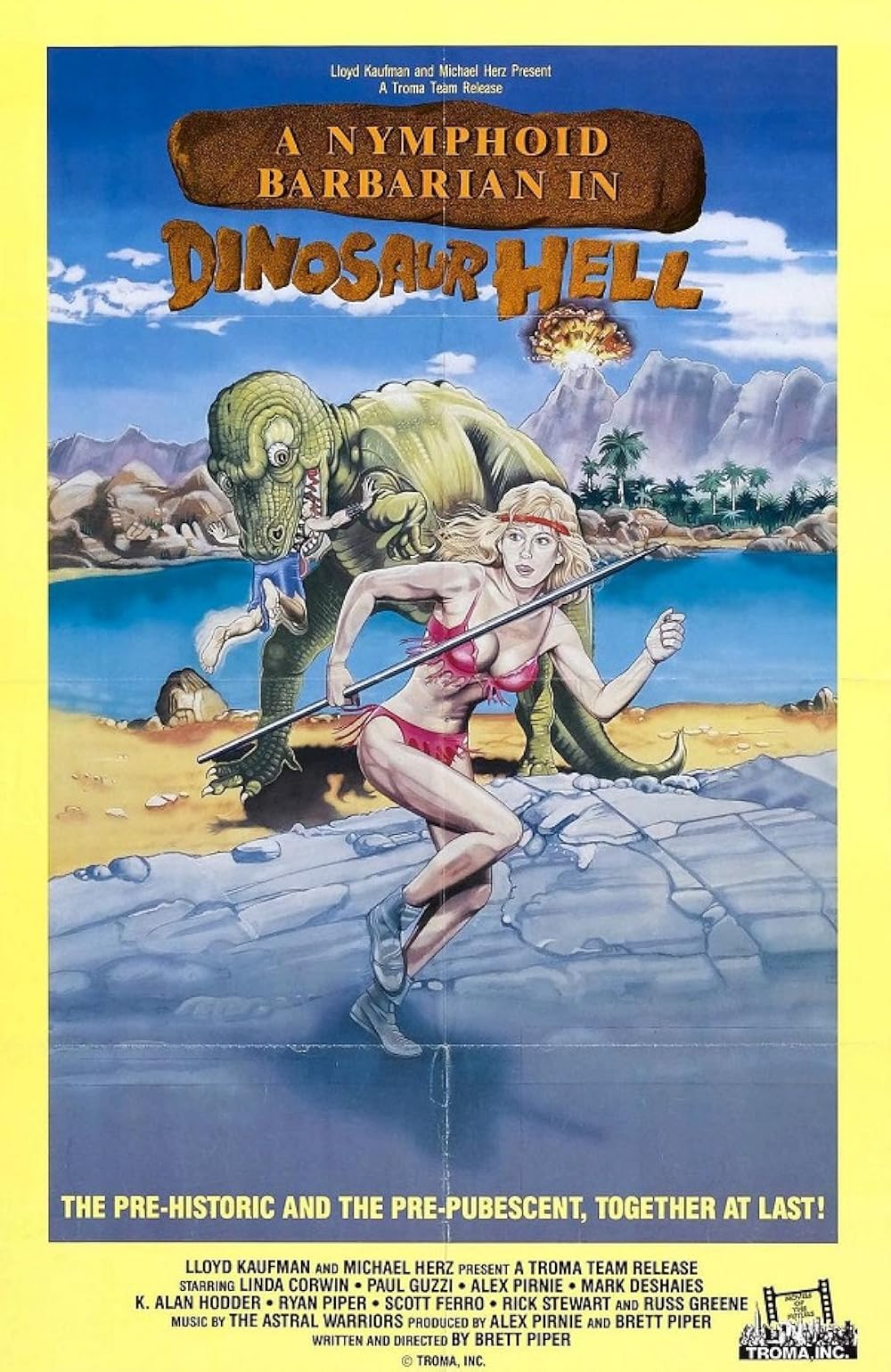 Plakat Najlepsze z najgorszych – Barbarzyńska nimfomanka w piekle dinozaurów