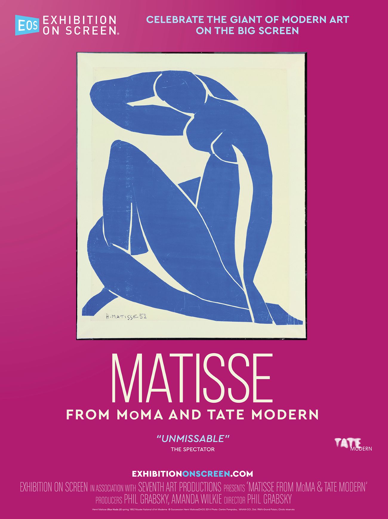 Plakat Wystawa w kinie – Henri Matisse. Wycinanki z Tate Modern w Londynie i MoMA w Nowym Jorku