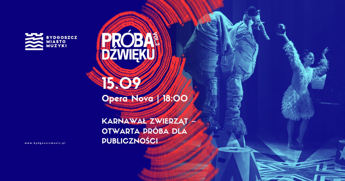 Plakat „Karnawał zwierząt” – otwarta próba dla publiczności