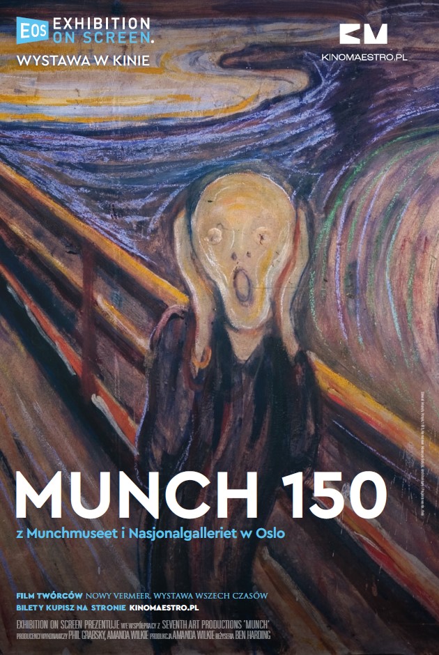 Plakat Wystawa w kinie – Munch 150 z Munchmuseet i Nasjonalgalleriet w Oslo