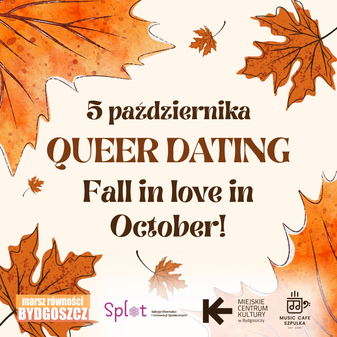 Plakat Queer Dating – Fall in love in October!
