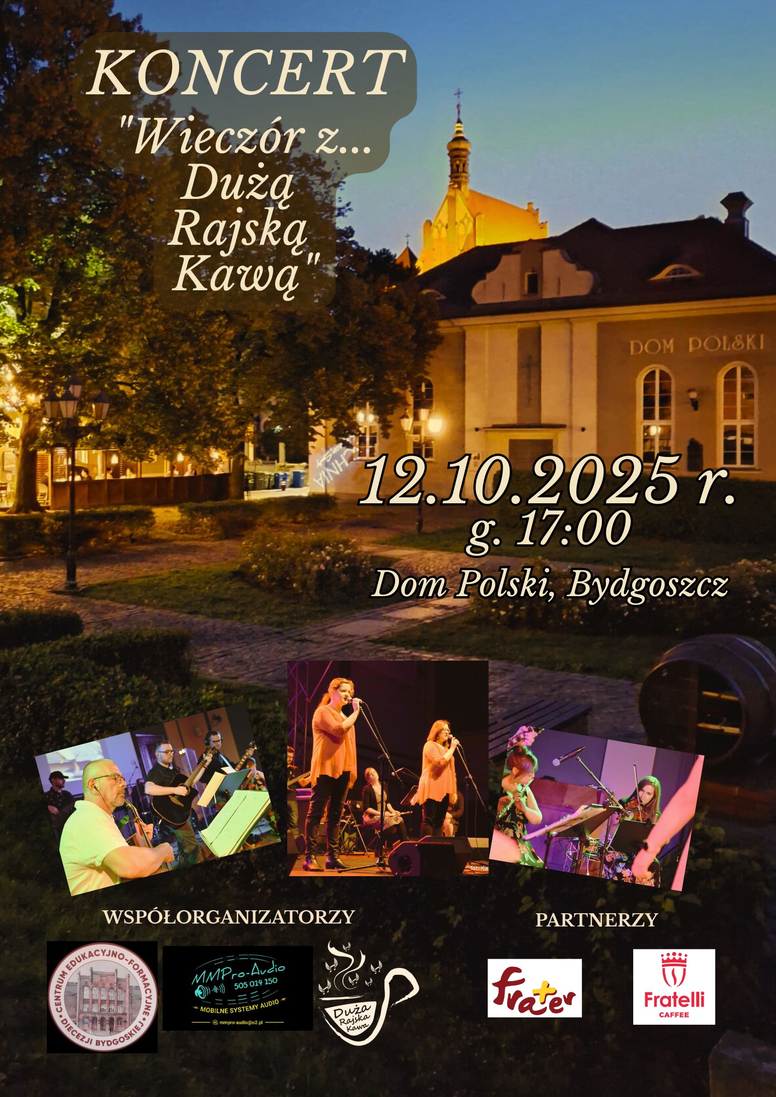 Plakat Wieczór z Dużą Rajską Kawą