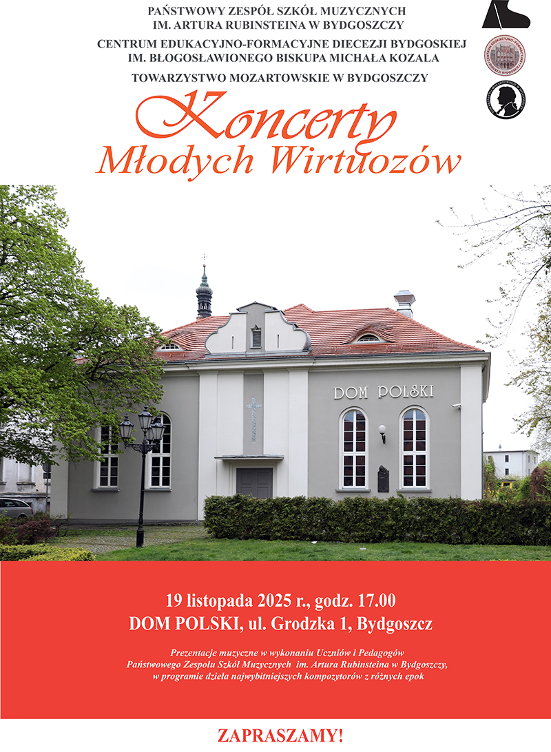 Plakat Koncert Młodych Wirtuozów