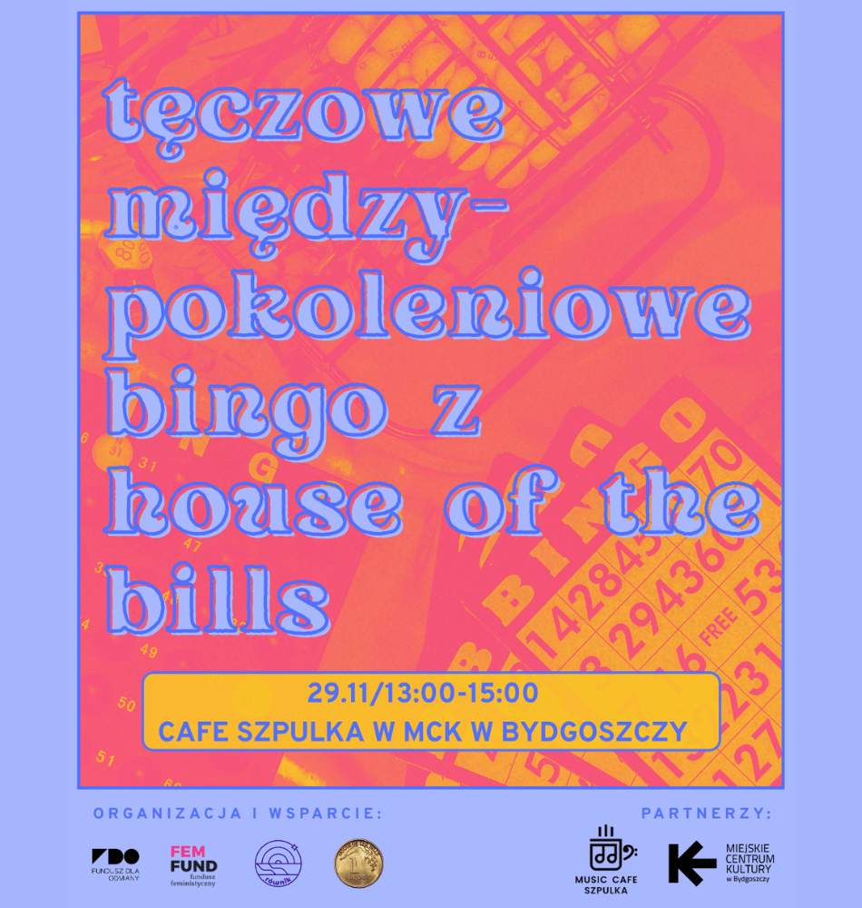 Plakat Tęczowa Integracja Międzypokoleniowa Bingo z House Of The Bills