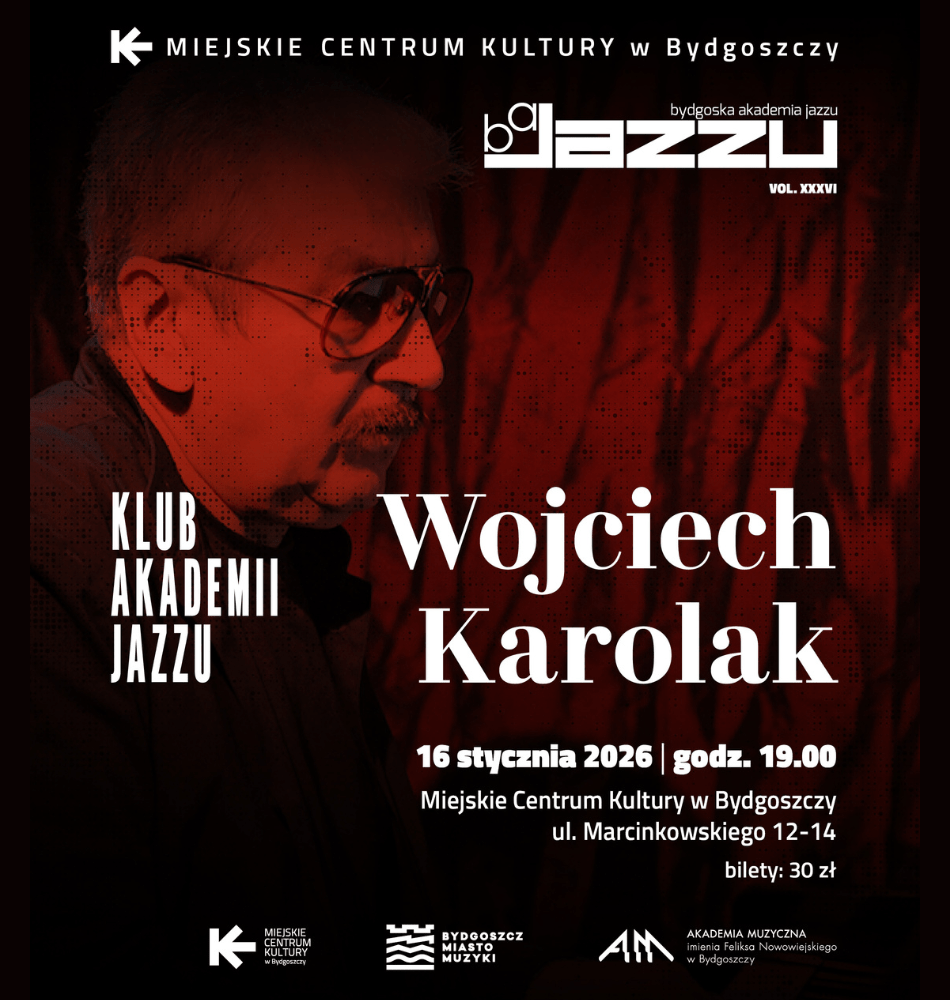 Plakat Klub Akademii Jazzu vol. XXXVI – Wojciech Karolak