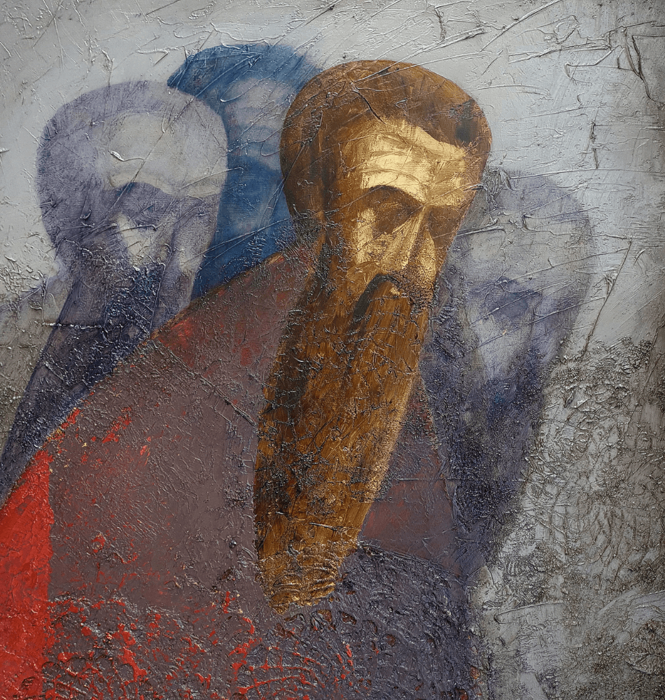 Plakat Ikony zmącone – wernisaż wystawy malarstwa Pawła Wyborskiego