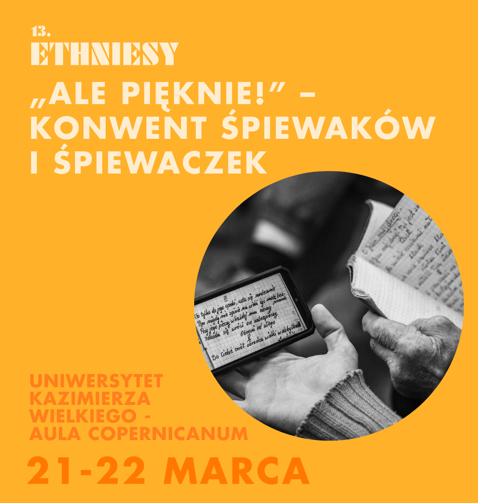 Plakat 13. Ethniesy | „Ale pięknie!” – konwent śpiewaków i śpiewaczek