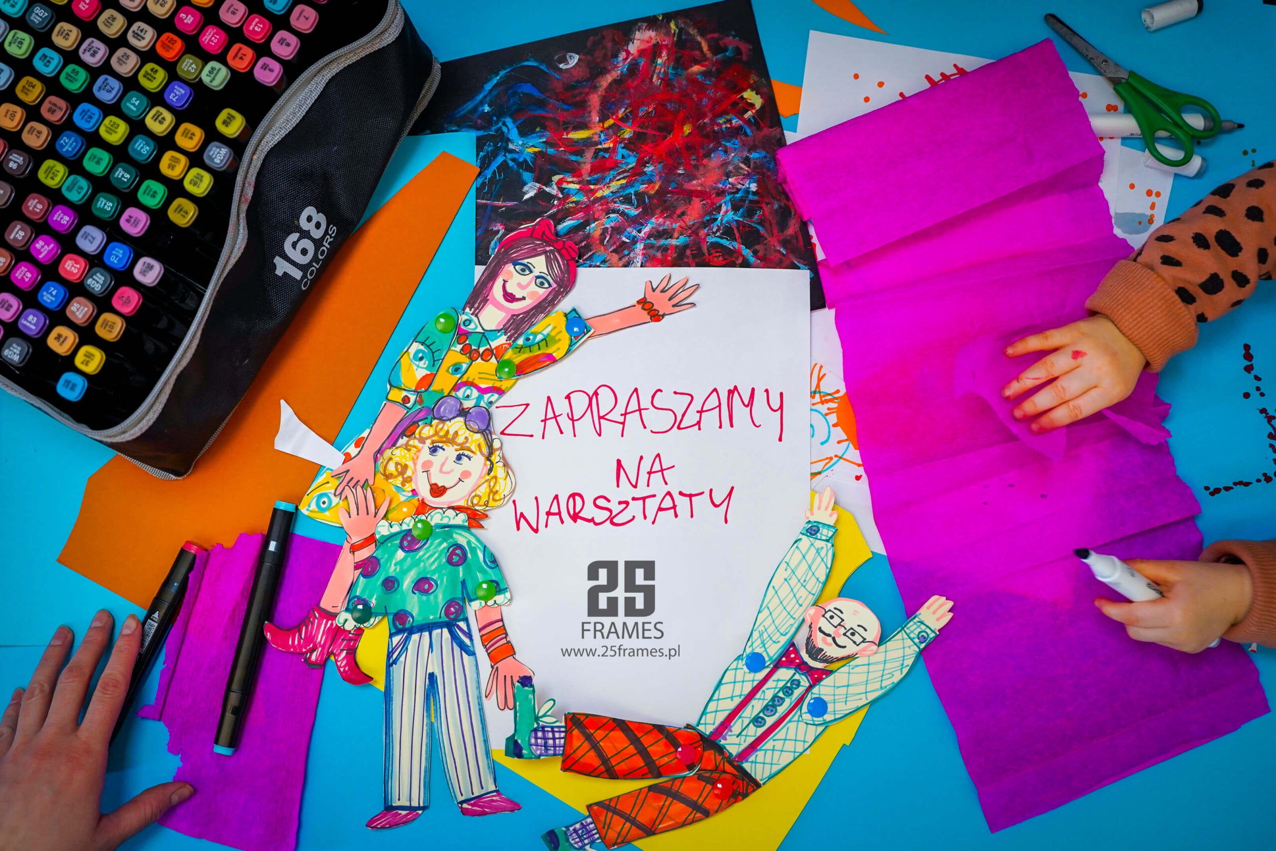 Plakat Animowane dziwności – 2-dniowe warsztaty z animacji poklatkowej w technice wycinankowej