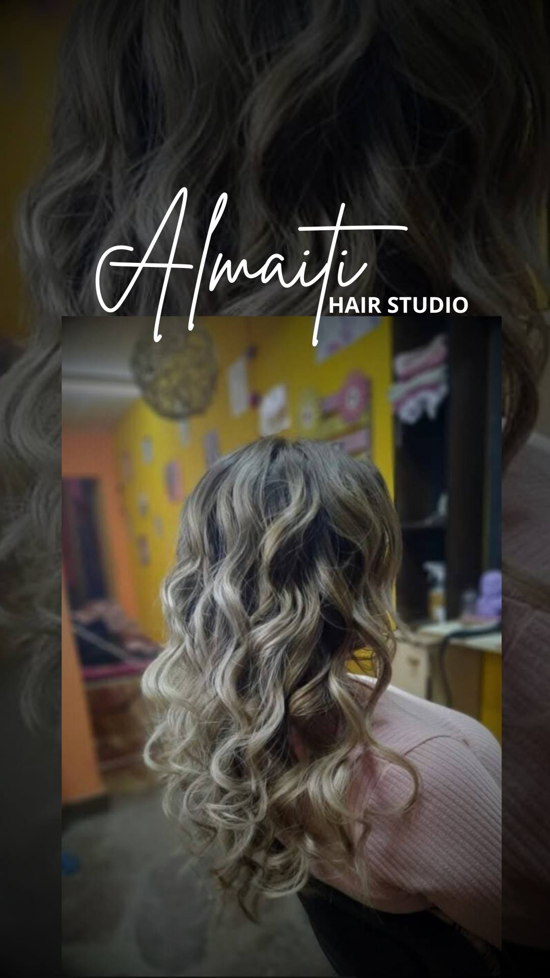 Rubio cálido realizado en Almaiti Hair Studio