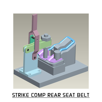 Strike Comp Rear Seat Belt