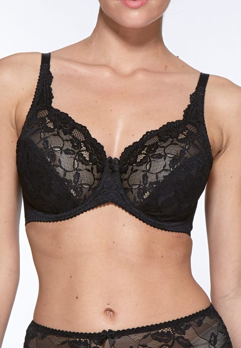 Charnos Rosalind Black Full Cup Bra - 116501BLK – PoinsettiaStyle