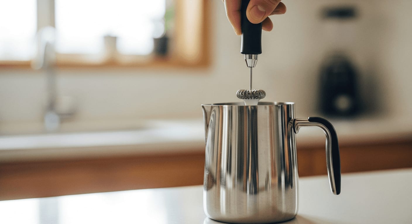 Manueller Milchaufschäumer