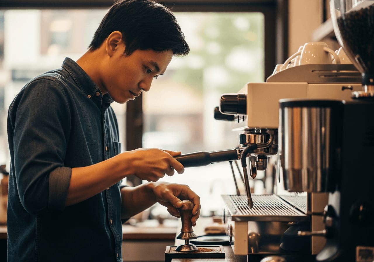 Barista tampt Espresso