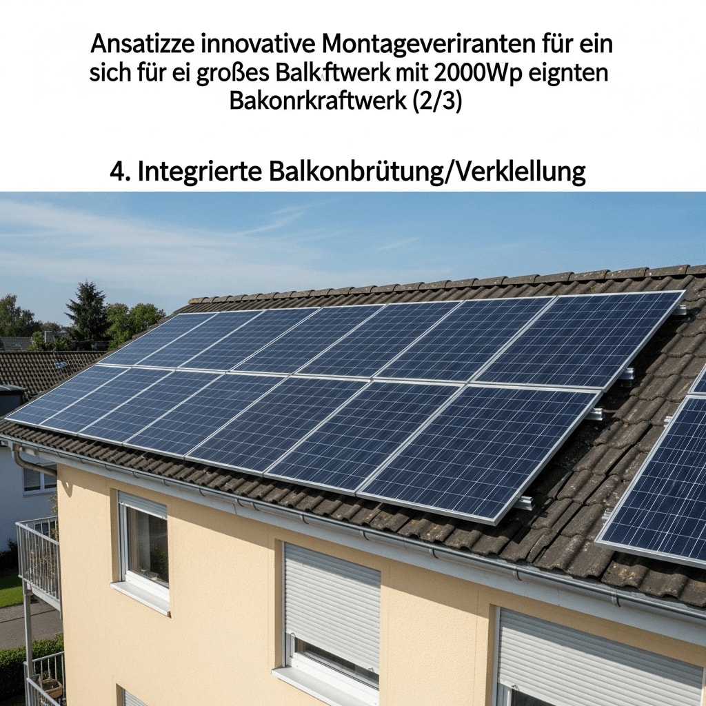 Verschiedene XXL-Montagevarianten