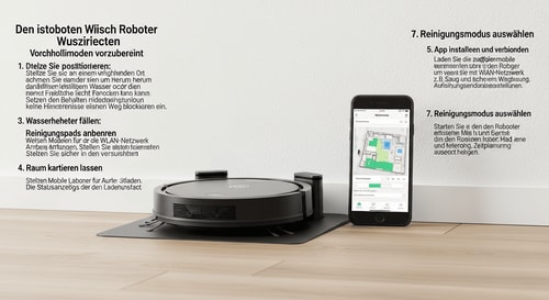 Saug-Wisch-Roboter einrichten: Schritt-für-Schritt-Anleitung