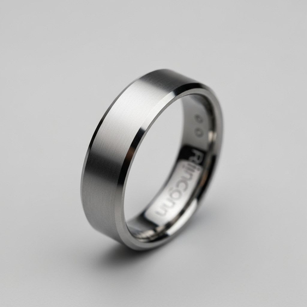 Nahaufnahme eines RingConn-ähnlichen Smartrings, Material und schlankes Design betonend, für den Artikel Smartrings für Schlaf & Tracking.