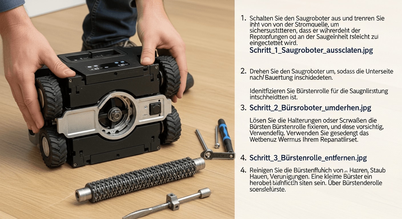 Saugroboter saugt schwach: Schritt-für-Schritt-Reparatur