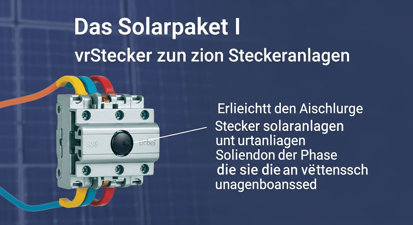 Das Solarpaket I vereinfacht den Anschluss von einem Balkonkraftwerk, egal an welcher Phase es angeschlossen ist. | Foto: dcbel