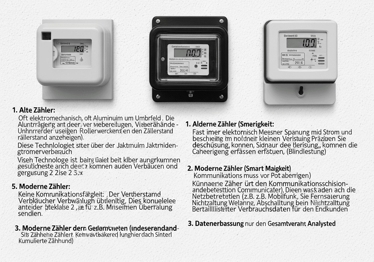 Moderne vs. alte Zähler – ein Unterschied
