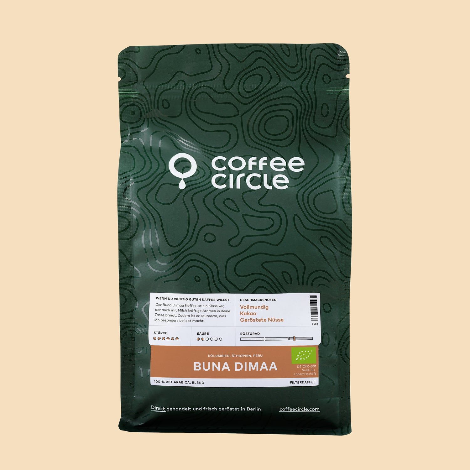 Buna Dimaa Kaffee, bio 250 g Ganze Bohne