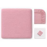 BABEES Wickelauflagenbezug Wickelauflagenbezug 100% Baumwolle Musselin Bezug für Wickelauflage, 85x75 und 75x75 cm weicher Wickeauflagenüberzug atmungsaktiv waschbar
