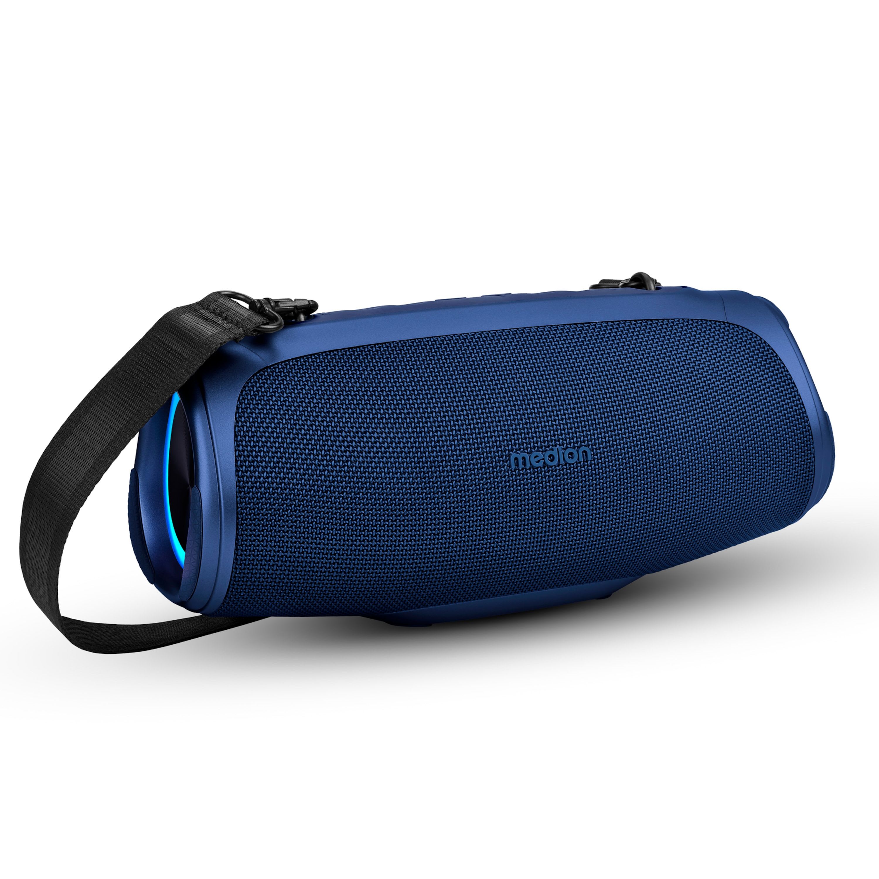 MEDION LIFE P61746 Tragbarer Bluetooth® Lautsprecher M blau, Dual Illuminated (RGB-Lichteffekte), Bluetooth® 5.3,…