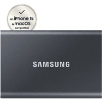 Samsung Portable SSD T7 USB 3.2 Gen 2 - 1 TB 1 TB Grau