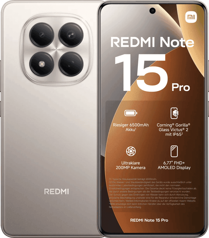 Xiaomi Redmi Note 15 Pro 256GB Gold 4G