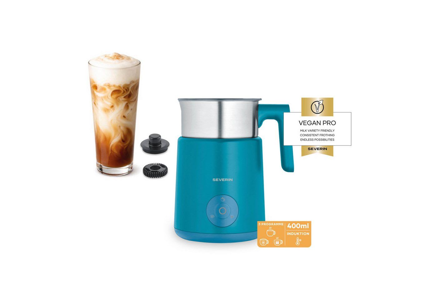 Severin Milchaufschäumer SPUMA LITE SM 3596, 500 W, kaltes & warmes Aufschäumen, Schoko-Funktion, auch vegane Milch,…
