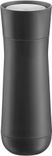 WMF Thermobecher Impulse, Cromargan® Edelstahl Rostfrei 18/10, Kunststoff, Silikon, doppelwandiger Edelstahl, 8h warm und 12h kalt, 360°-Trinköffnung schwarz