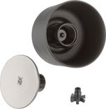 WMF Thermobecher Impulse, Cromargan® Edelstahl Rostfrei 18/10, Kunststoff, Silikon, doppelwandiger Edelstahl, 8h warm und 12h kalt, 360°-Trinköffnung schwarz