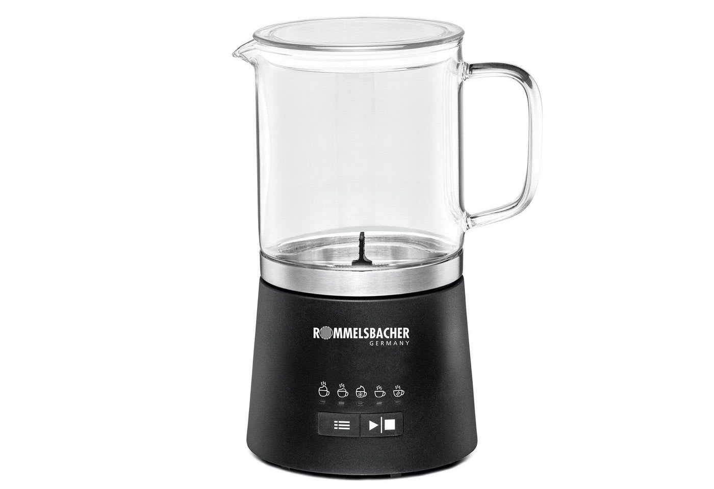 Rommelsbacher Milchaufschäumer MS 625 Milchaufschäumer 500ml schwarz