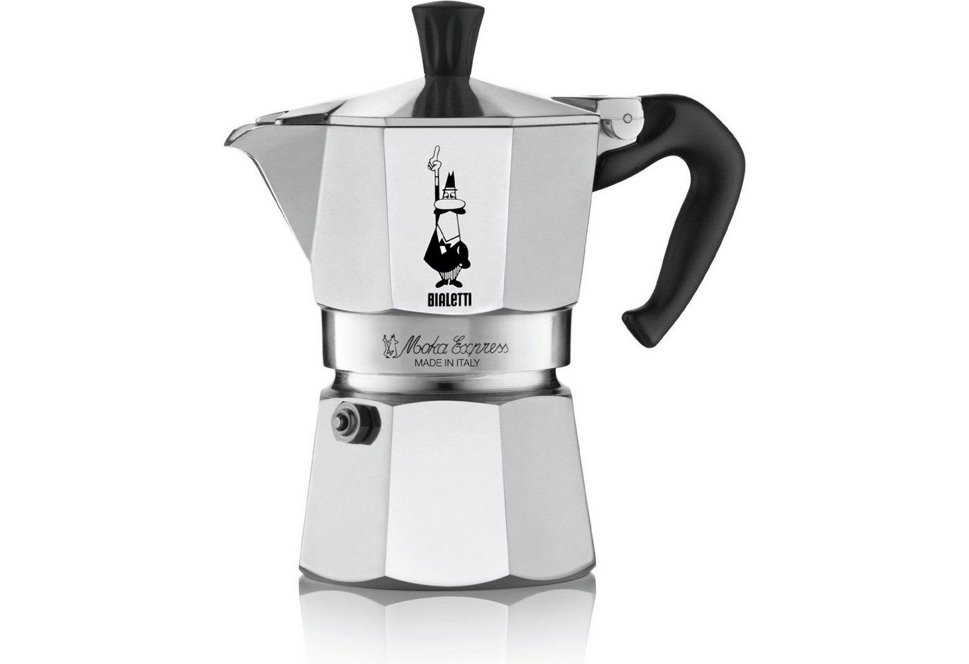 BIALETTI Kaffeebereiter Moka Express silberfarben