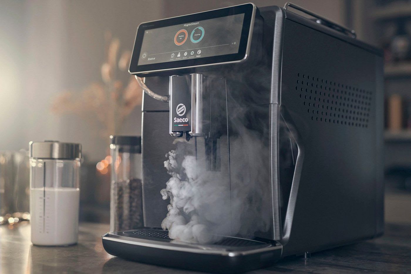 Saeco Kaffeevollautomat Saeco Xelsis Suprema SM8885/00, 22 Kaffeespezialitäten, 8 Benutzerprofile, CoffeeMaestro silberfarben