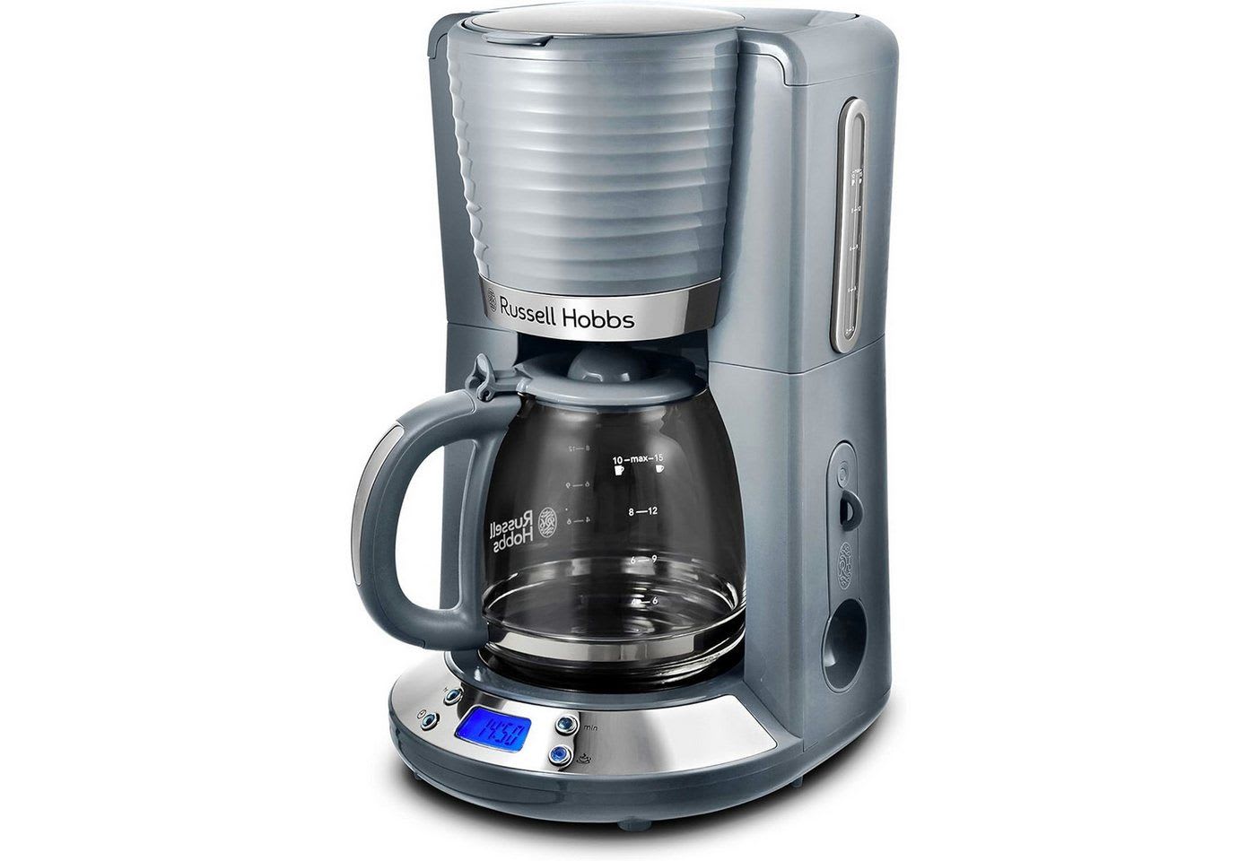 RUSSELL HOBBS Filterkaffeemaschine, 1.25l Kaffeekanne grau