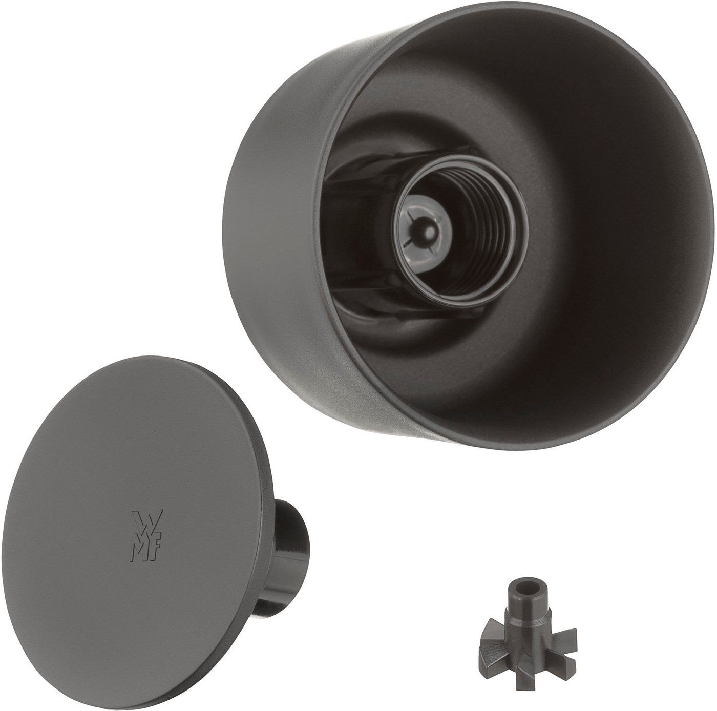 WMF Thermobecher Impulse, Cromargan® Edelstahl Rostfrei 18/10, Kunststoff, Silikon, doppelwandiger Edelstahl, 8h warm und 12h kalt, 360°-Trinköffnung blau