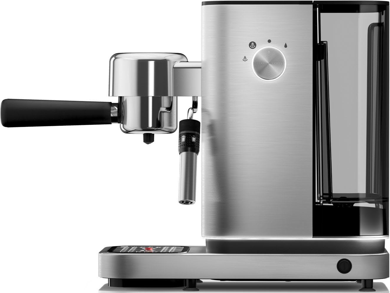WMF Espressomaschine Lumero, kompakt, dezente LED-Beleuchtung, 15 bar, 1350 Watt, Milchschaumdüse silberfarben