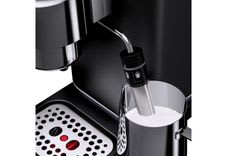 WMF Espressomaschine Lumero Deep Black, kompakt, dezente LED-Beleuchtung, 15 bar, 1350 Watt, Milchschaumdüse schwarz