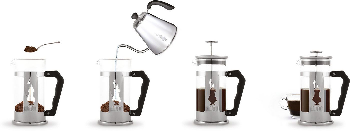 BIALETTI Kaffeebereiter, 1l Kaffeekanne schwarz