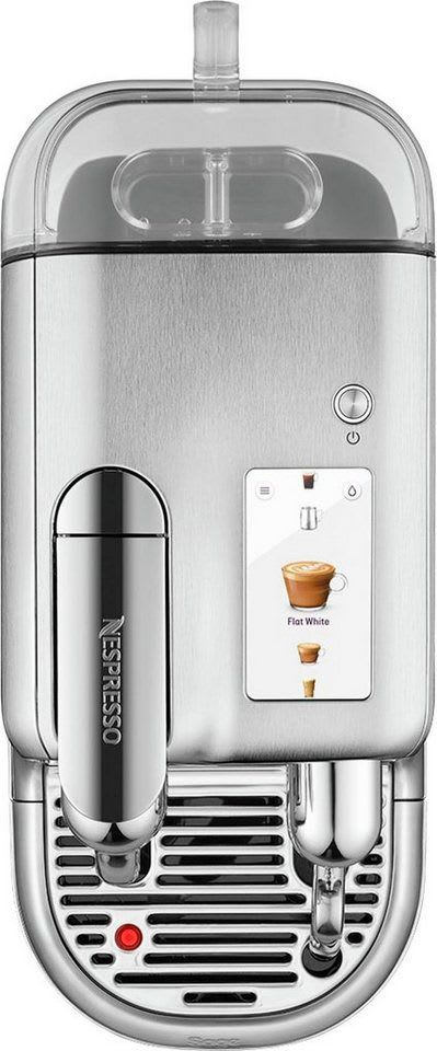 NESPRESSO Kapselmaschine Creatista Pro SNE900 mit Edelstahl-Milchkanne, inkl. Willkommenspaket mit 7 Kapseln silberfarben