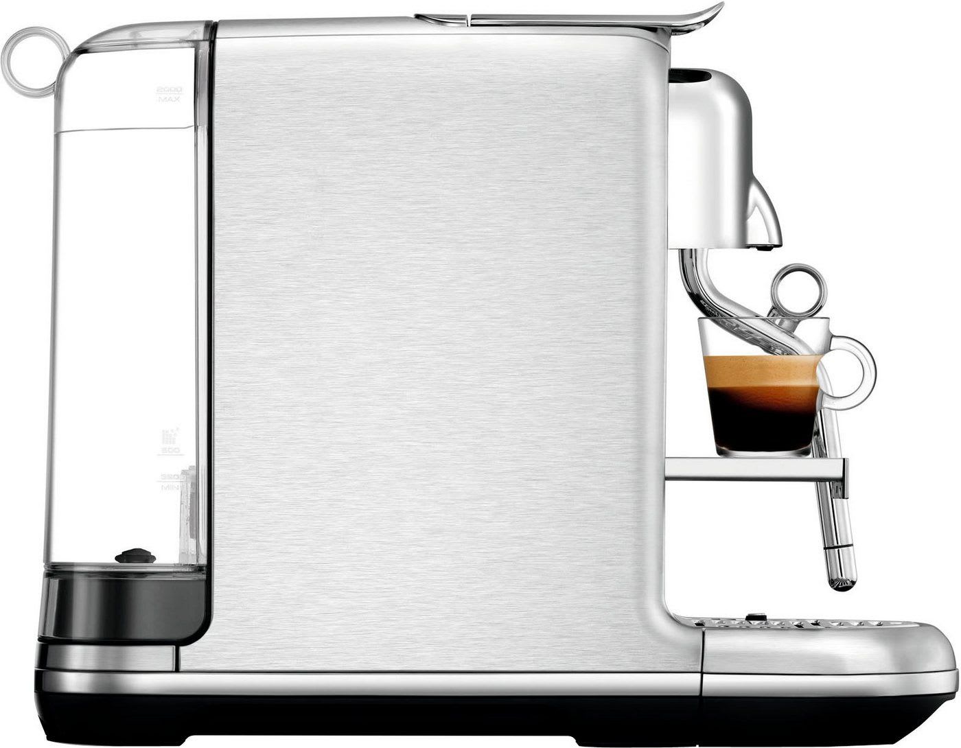 NESPRESSO Kapselmaschine Creatista Pro SNE900 mit Edelstahl-Milchkanne, inkl. Willkommenspaket mit 7 Kapseln silberfarben