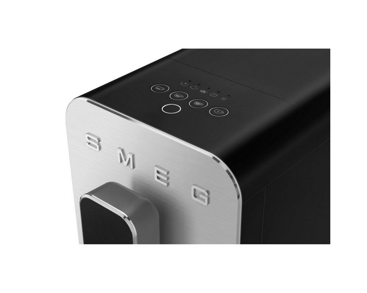 Smeg Espressomaschine BCC11BLMEU Kompakt-Kaffeevollautomat schwarz|silberfarben