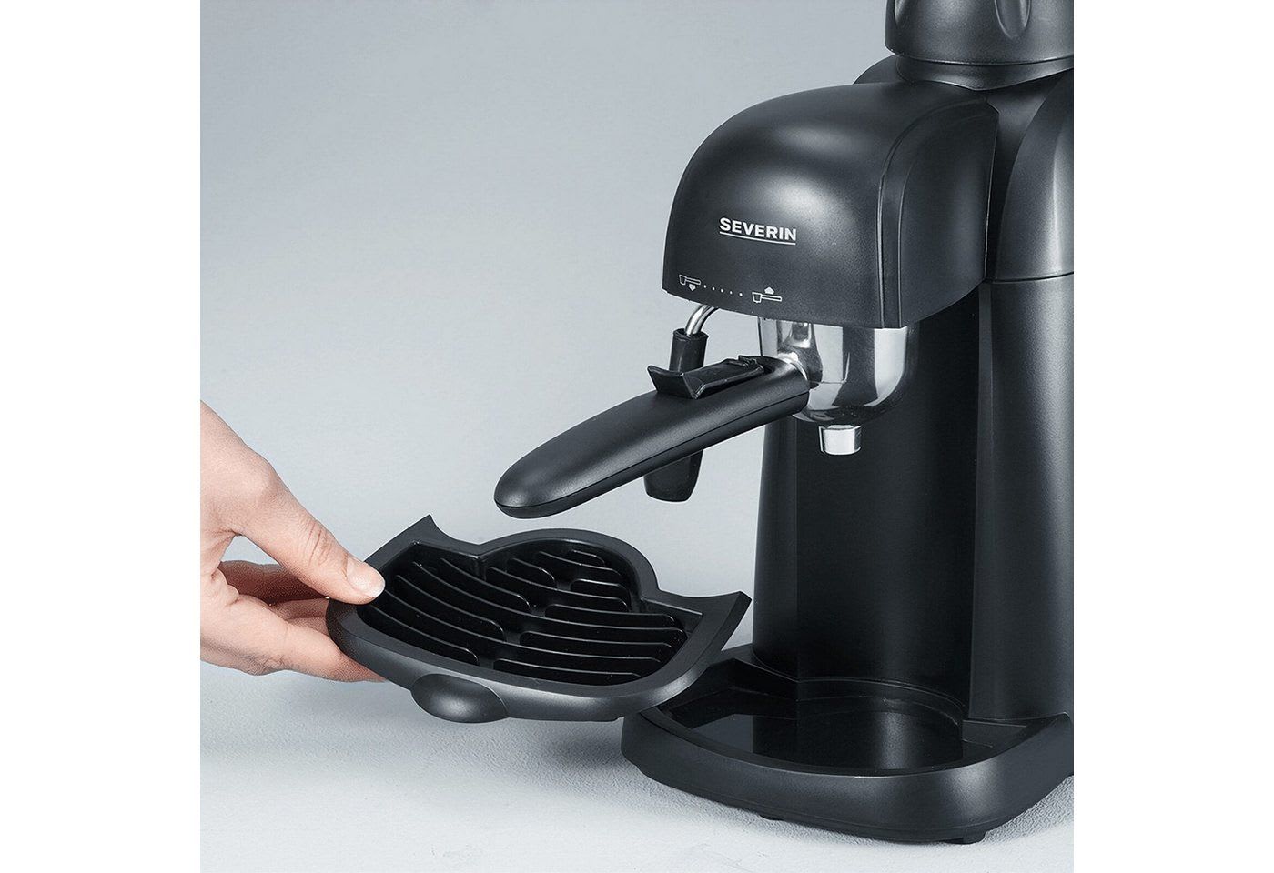 Severin Siebträgermaschine KA 5978 Espressoautomat schwarz