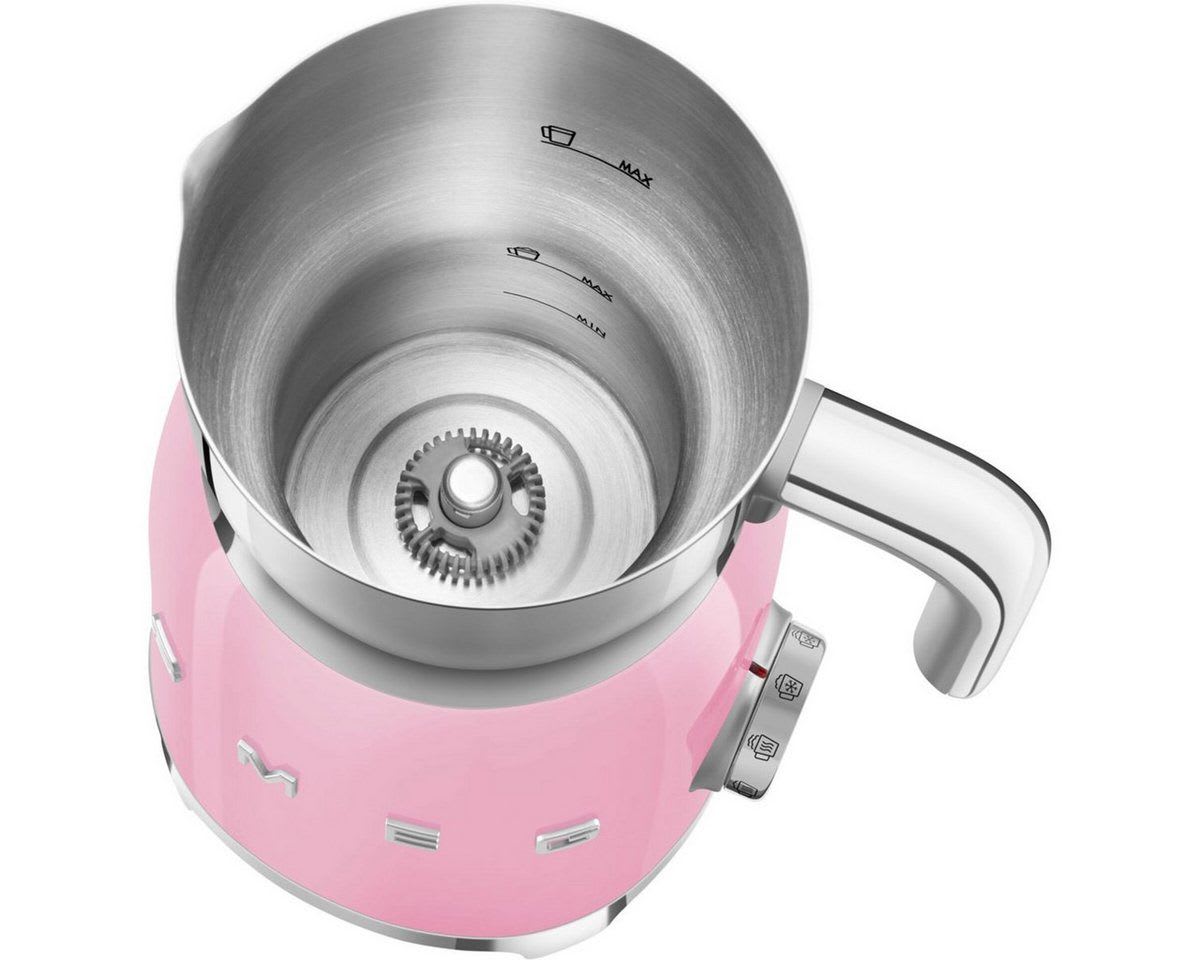 Smeg Milchaufschäumer MFF11PKEU Milchaufschäumer Cadillac rosa