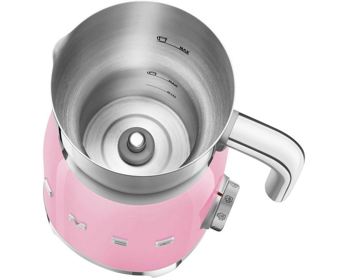 Smeg Milchaufschäumer MFF11PKEU Milchaufschäumer Cadillac rosa