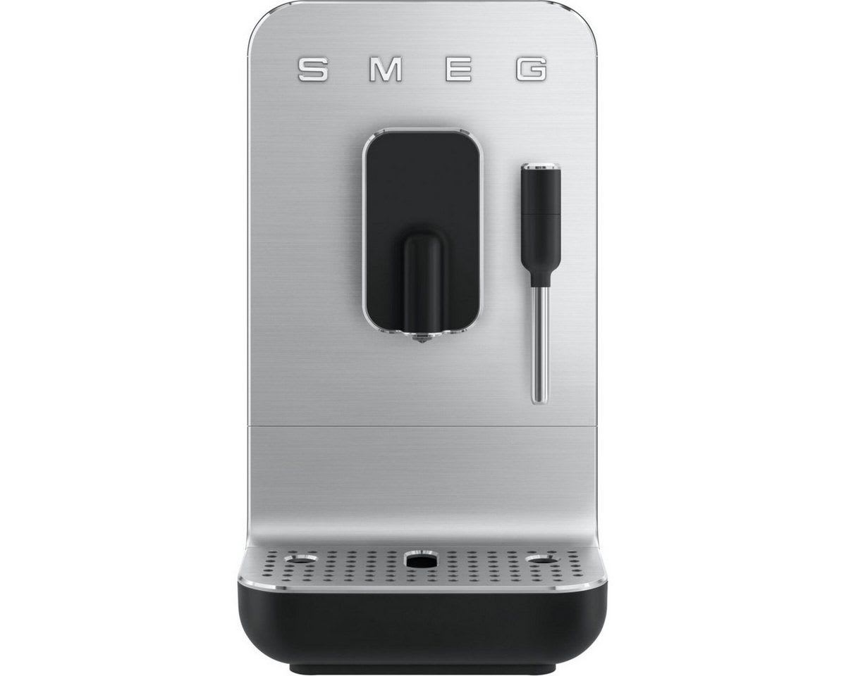 Smeg Espressomaschine BCC12BLMEU Kompakt-Kaffeevollautomat schwarz|silberfarben