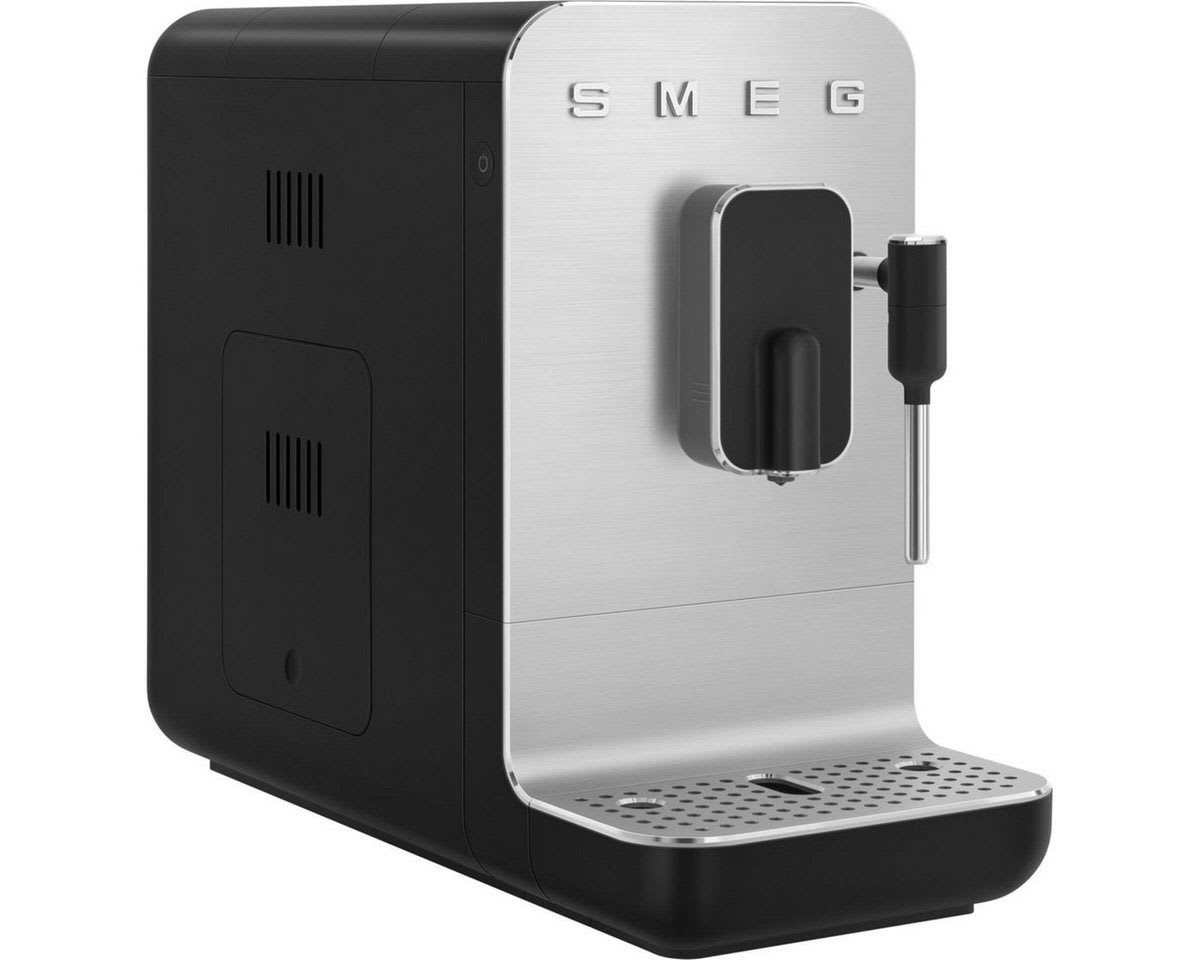 Smeg Espressomaschine BCC12BLMEU Kompakt-Kaffeevollautomat schwarz|silberfarben