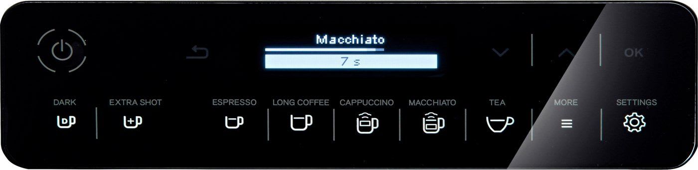 Krups Kaffeevollautomat EA8918 Evidence, OLED-Display, 12 Kaffee- und3 Tee-Variationen, 2-Tassen Funktion schwarz